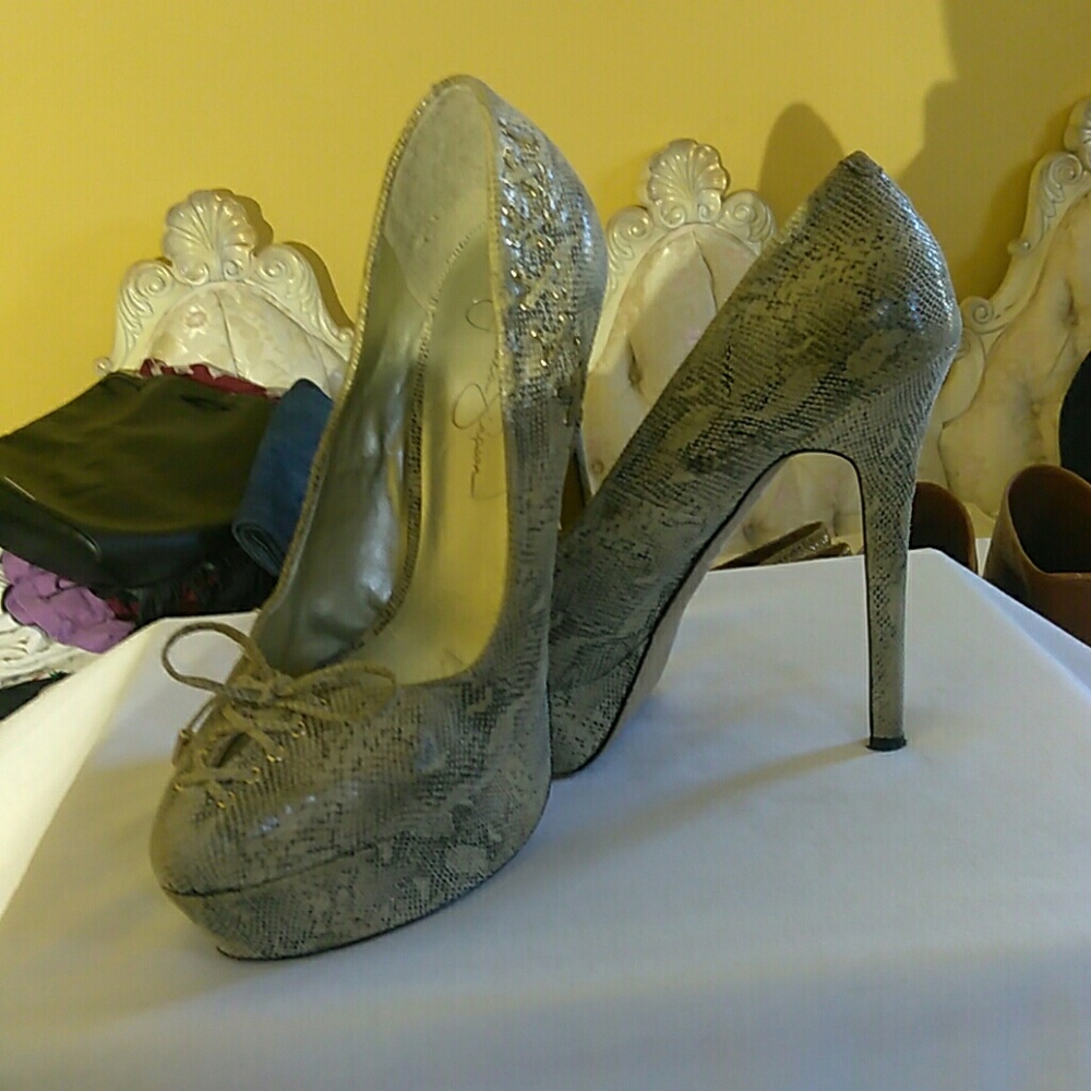 Jessica Simpson snake skin stiletto